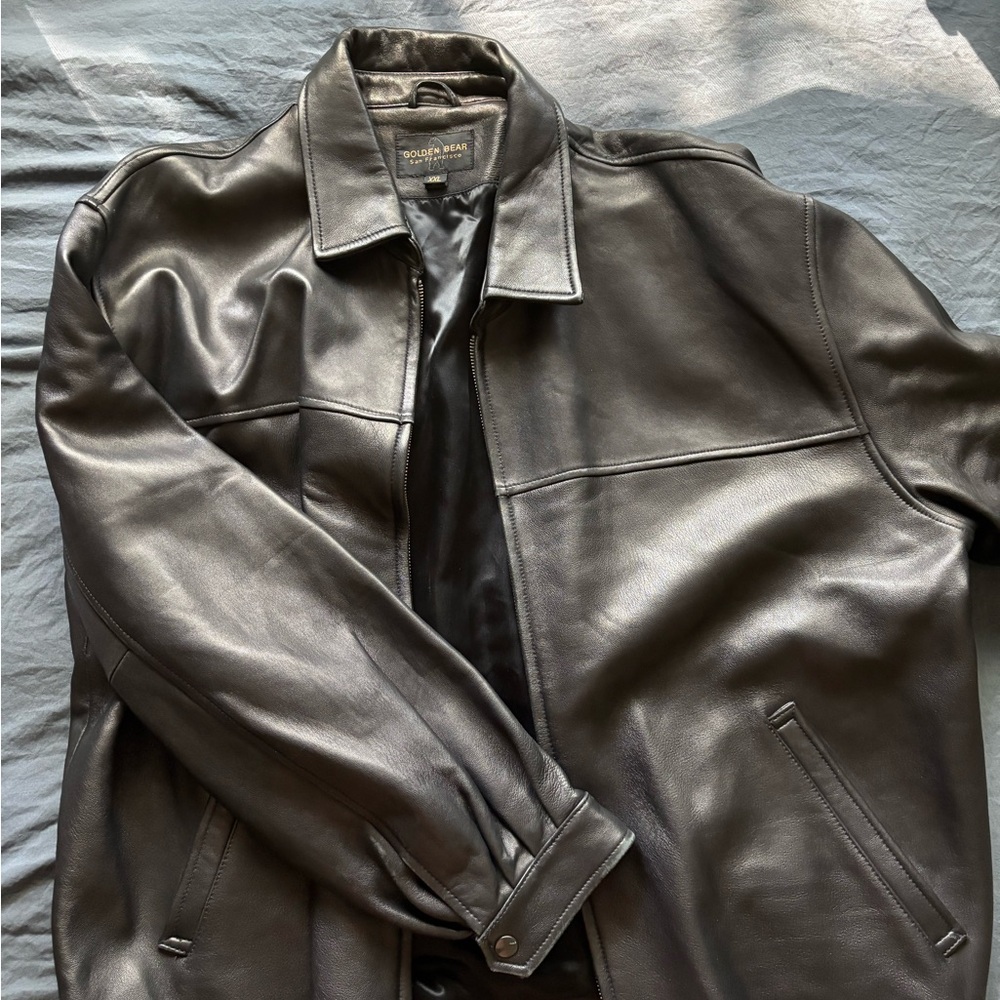 Vintage Black Leather Jacket